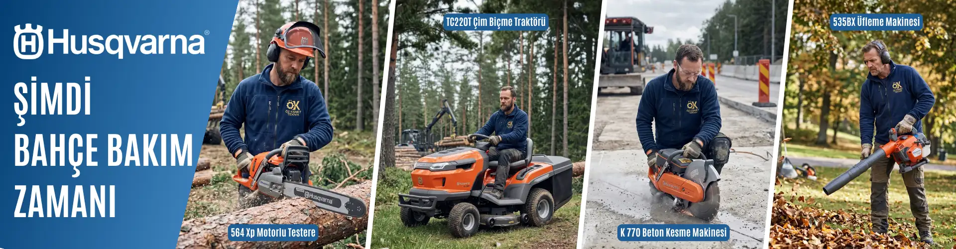 husqvarna bahçe makineleri