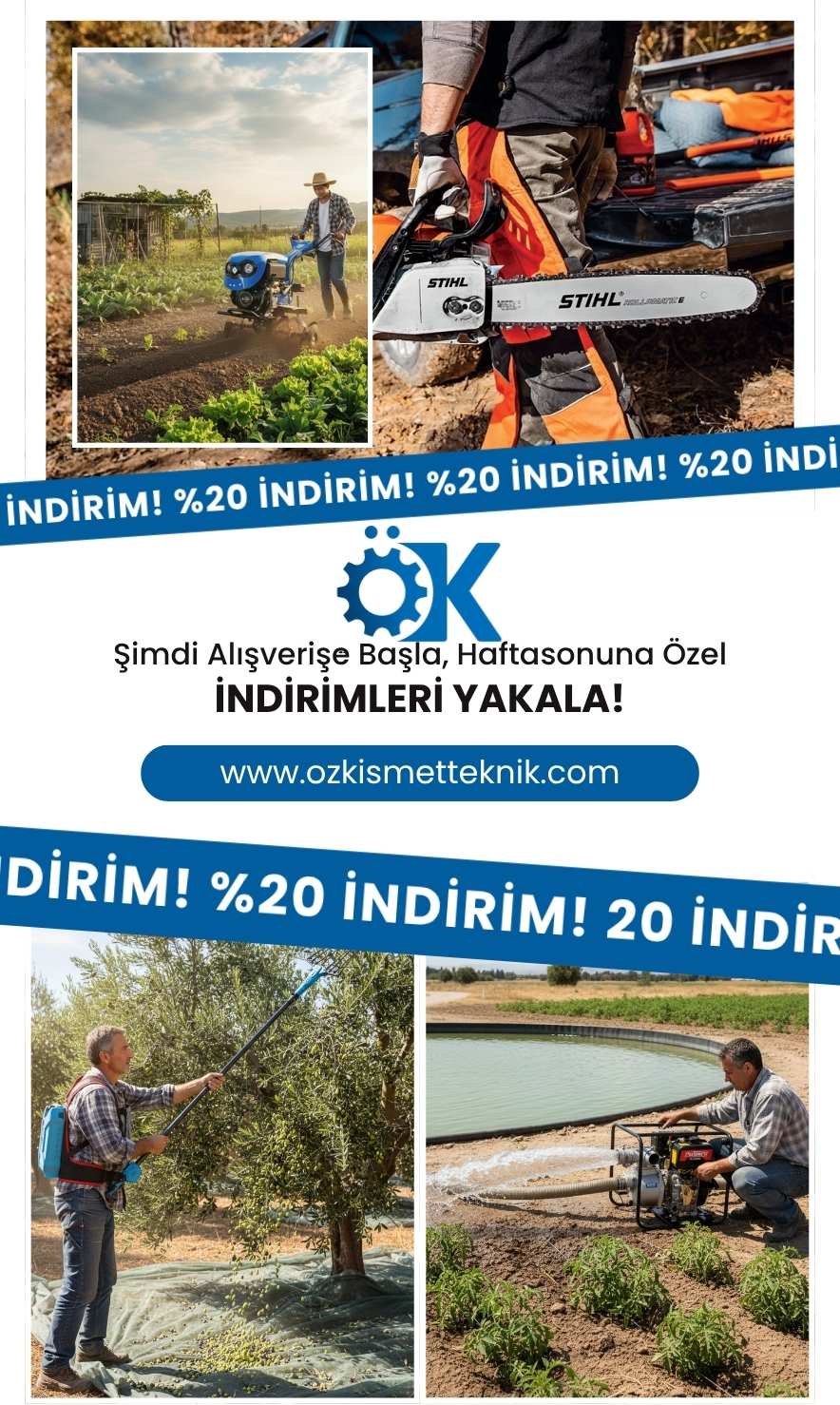 Bahçe makinelerinde indirimleri takip et