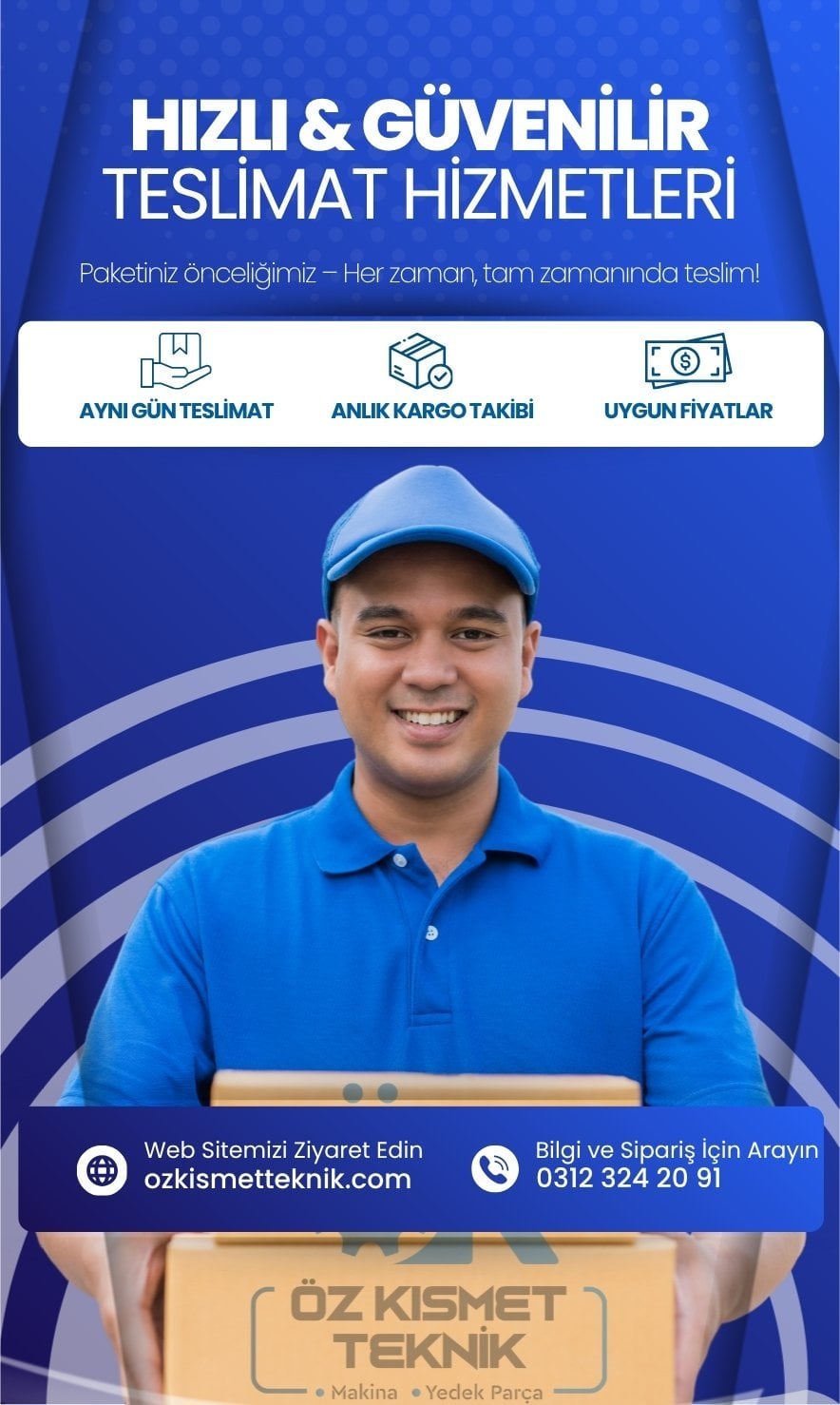 Siparişlerde hızlı ve güvenli gönderim