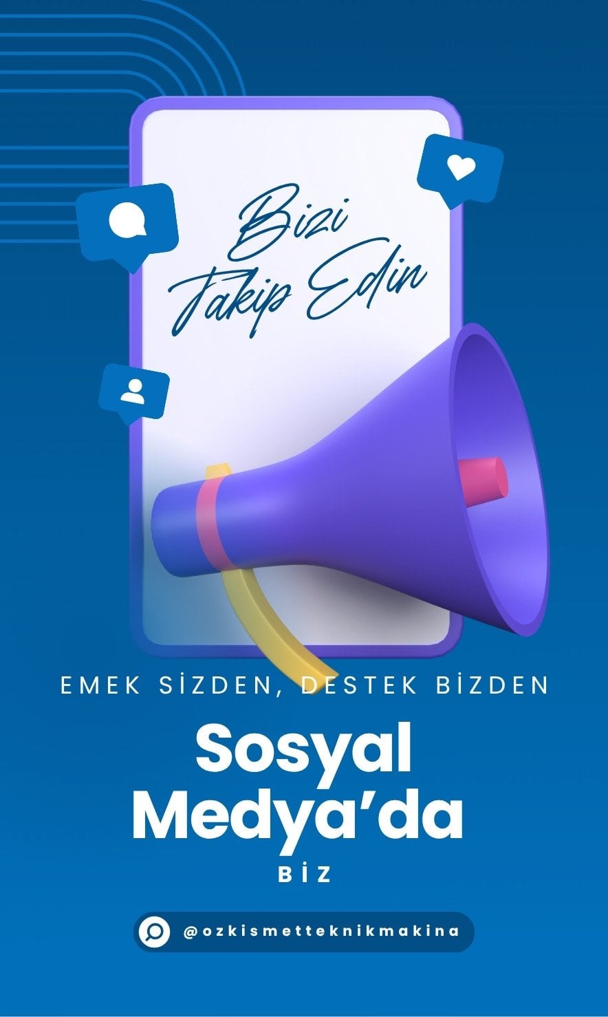 Sosyal medya takip çağrısı